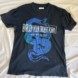Anine Bing Snake Graphic tee